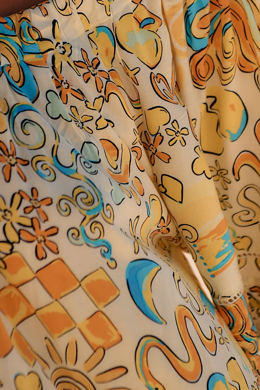 Jaase Jayme Mini Dress with Half Sleeve V Neck Buttons - Sonnie - Image 12