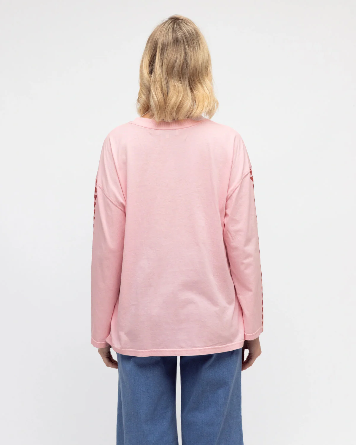 Paper Heart Flirting With Fortune Long Sleeved Vintage T-Shirt - Pink - Image 5